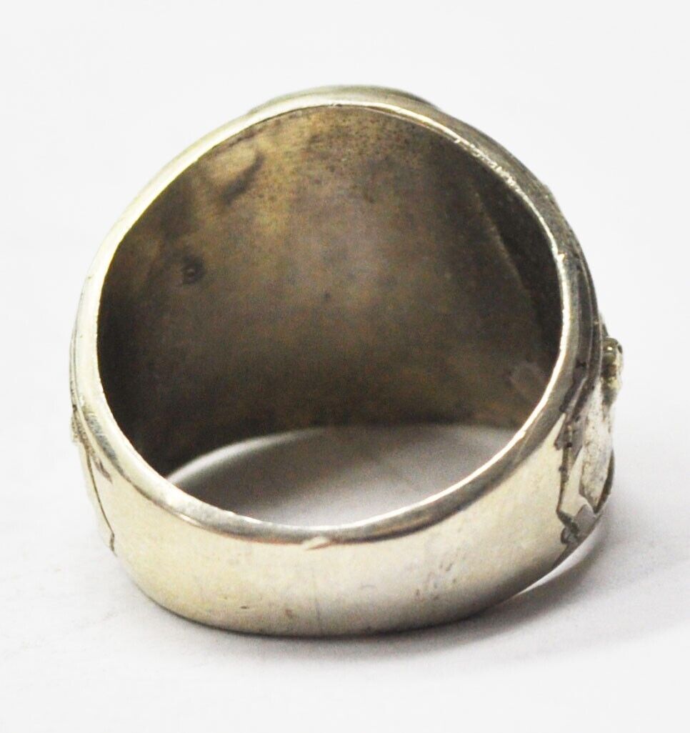 Sterling Silver North American Hunters Club Diamond Eagle Ring LM Elk 20mm Sz 9