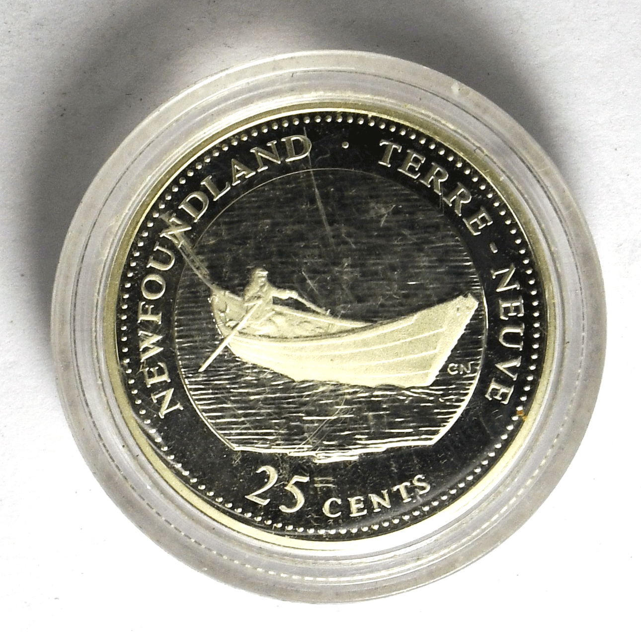 1992 25c Canada Newfoundland Commemorative Proof Quarter Dollar KM# 207