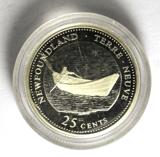 1992 25c Canada Newfoundland Commemorative Proof Quarter Dollar KM# 207