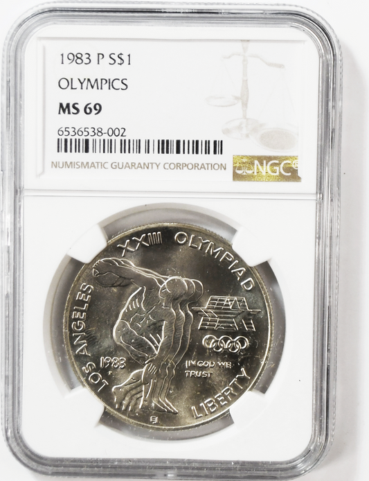 1983 P $1 Statue of Liberty Commemorative Silver One Dollar MS69 NGC