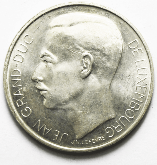 1954 Luxembourg 100 Francs Silver Coin  KM# 54 Uncirculated