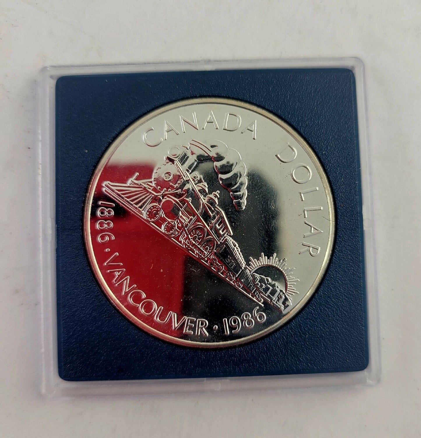 1886-1986 Canada Commemorative Silver Dollar Vancouver Centennial .375 ASW