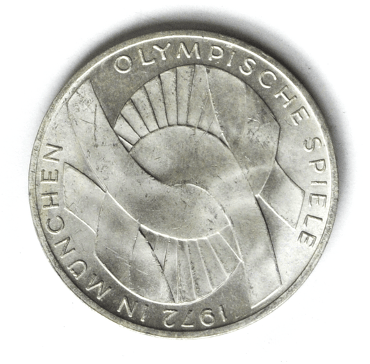 1972 D Germany - Federal Republic 10 Ten Mark Silver Coin KM# 131