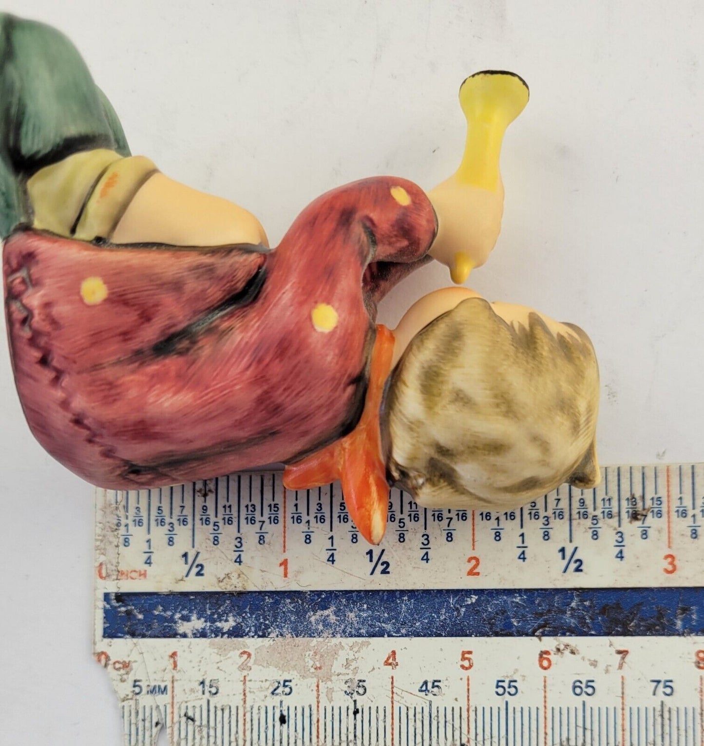 Hummel Goebel #391 Girl Playing Horn Trumpet Figurine 1968 Germany TMK 7