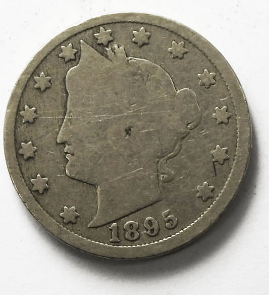 1895 5c V Liberty Nickel Five Cents Rare US Philadelphia