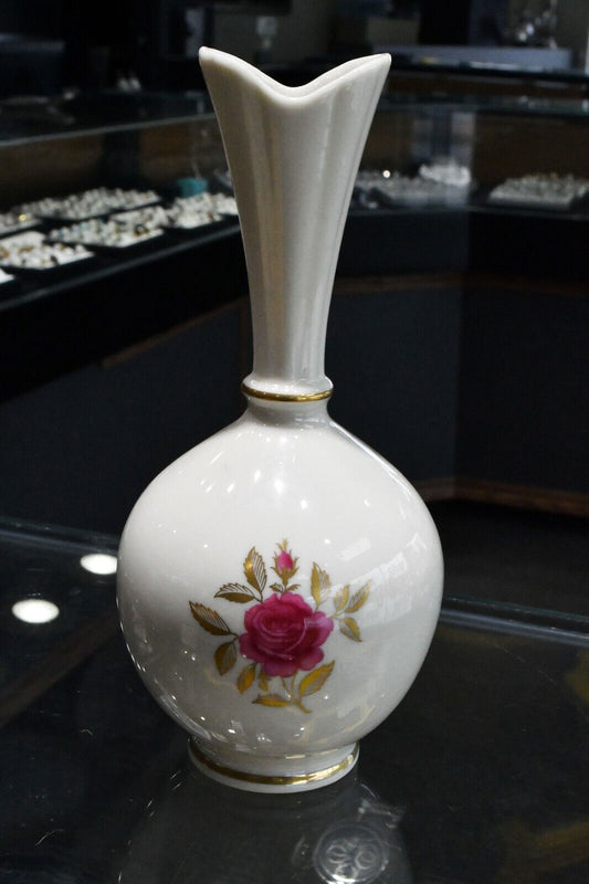 Vintage 8" Lenox Rose Pattern Rosebud Porcelain China Made in USA