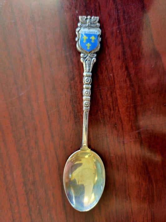 Wiesbaden Germany .800 Silver 4" Souvenir Spoon .30oz