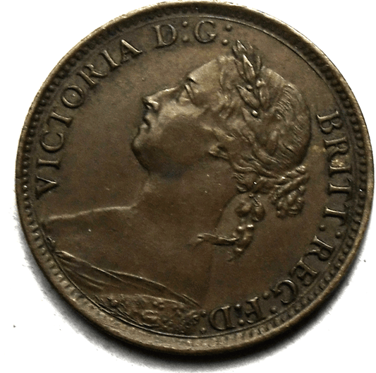 1886 Great Britain Farthing KM# 753 Bronze Coin