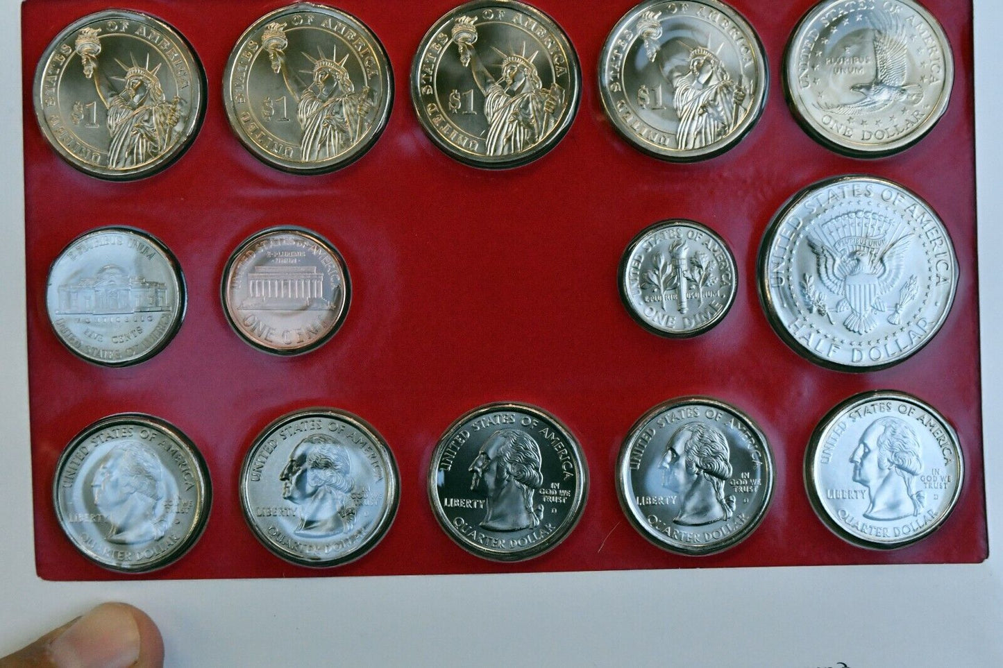 2008 Denver Uncirculated Mint Set Postal Commemorative Society Hawaii Oklahoma