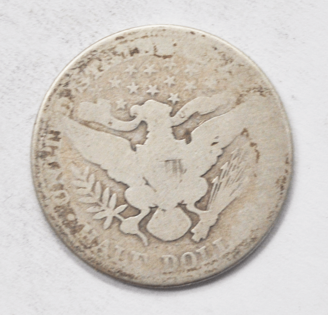1915 50c Barber Silver Half Dollar Fifty Cents Rare Philadelphia