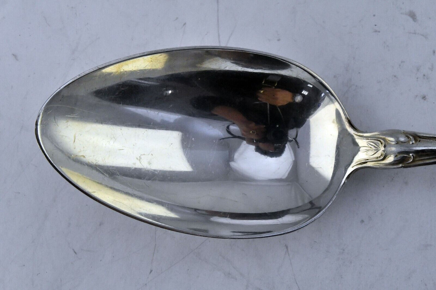 Chateau Rose by Alvin Sterling Silver 8 3/8" Solid Vegetable Serving Spoon 2oz.