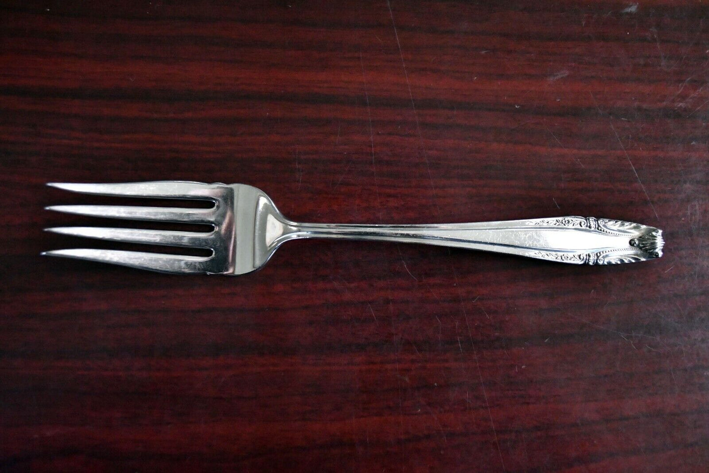 Stradivari by Wallace Sterling Silver 8 1/8" Cold Meat Serving Fork 2.2 oz.