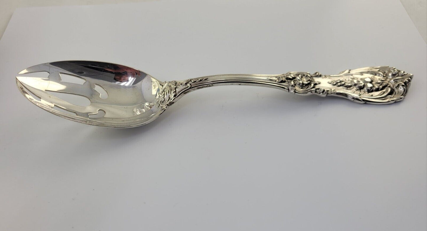 Francis I by Reed & Barton Sterling Slotted Serving Spoon 8 3/8” No Mono 2.8oz.