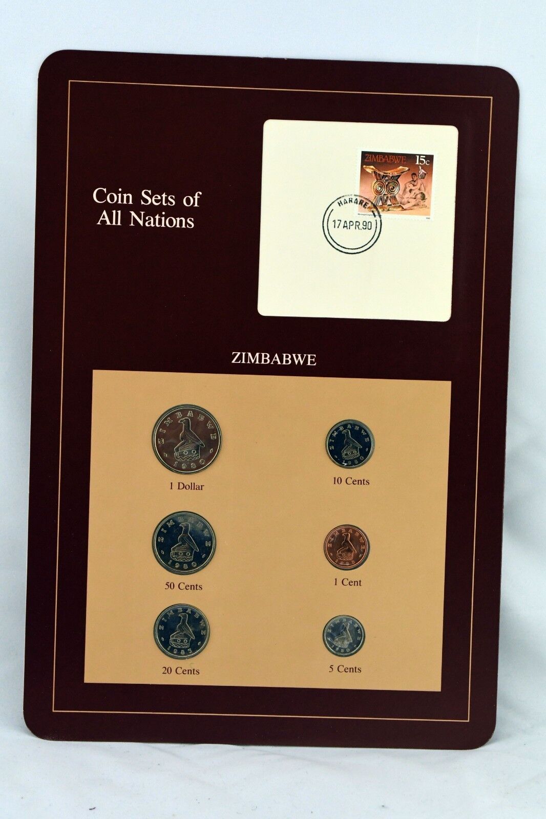 Coin Sets of All Nations Franklin Mint Zimbabwe 1980, 1983, 1988