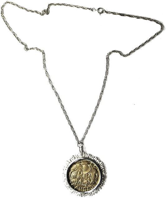 Kansas State Seal United States Bicentennial Sterling 39mm Medal 22" Necklace