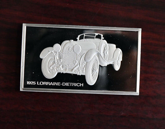 1925 Lorraine Dietrich Centennial Car Ingot Collection Sterling Franklin Mint
