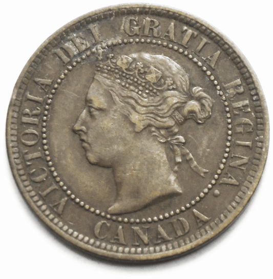 1884 1c Canada Large One Cent Penny