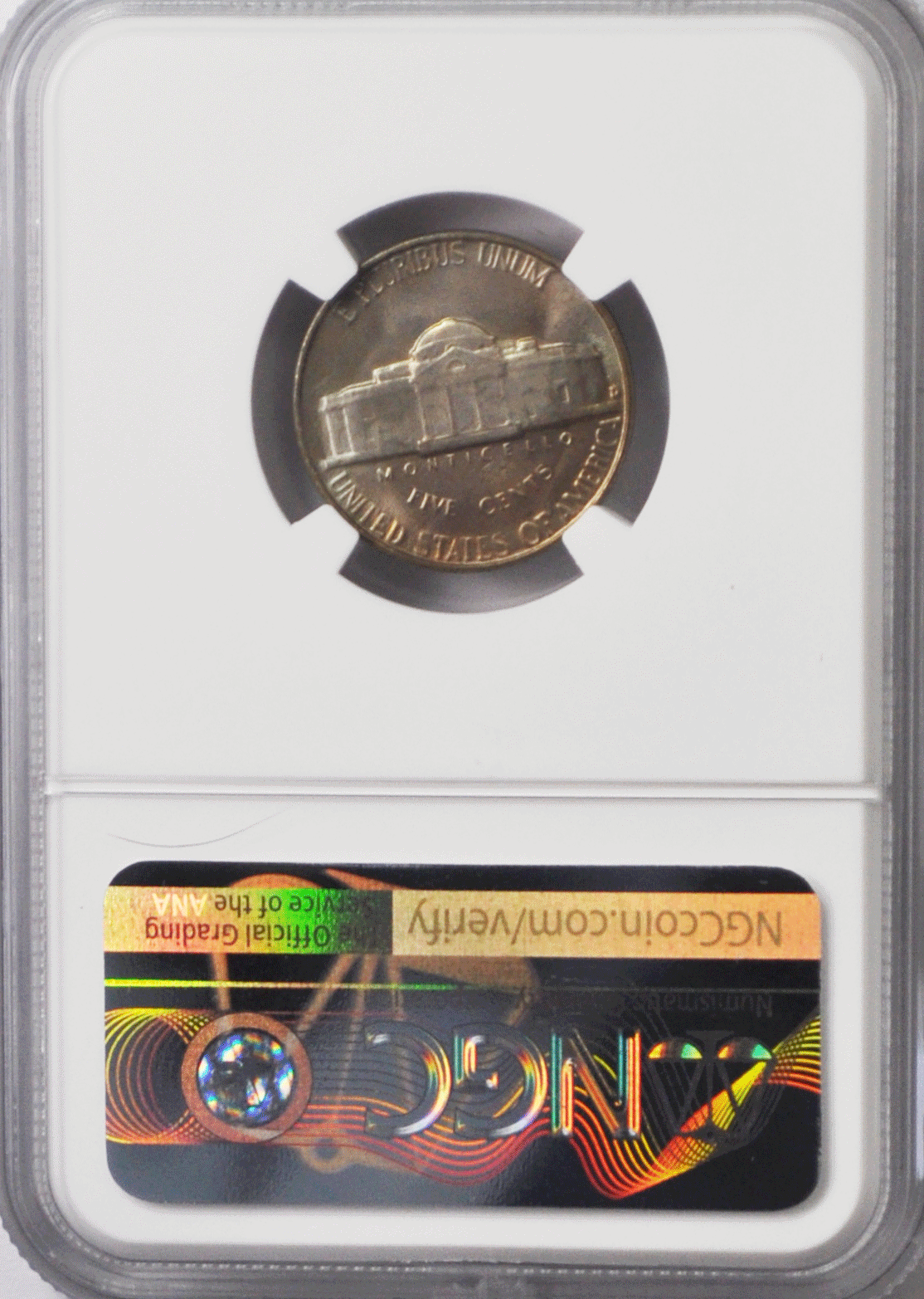 1950 D 5c Jefferson Nickel Five Cents NGC MS67 BU Denver Orange Toned