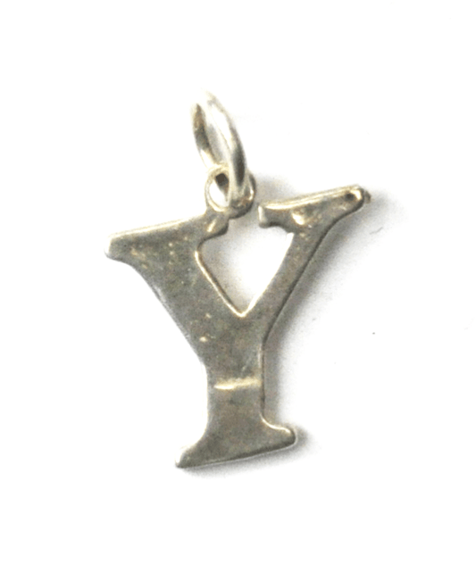 Sterling SJC Sundancer Capital Uppercase Letter Y Charm 15mm x 16mm