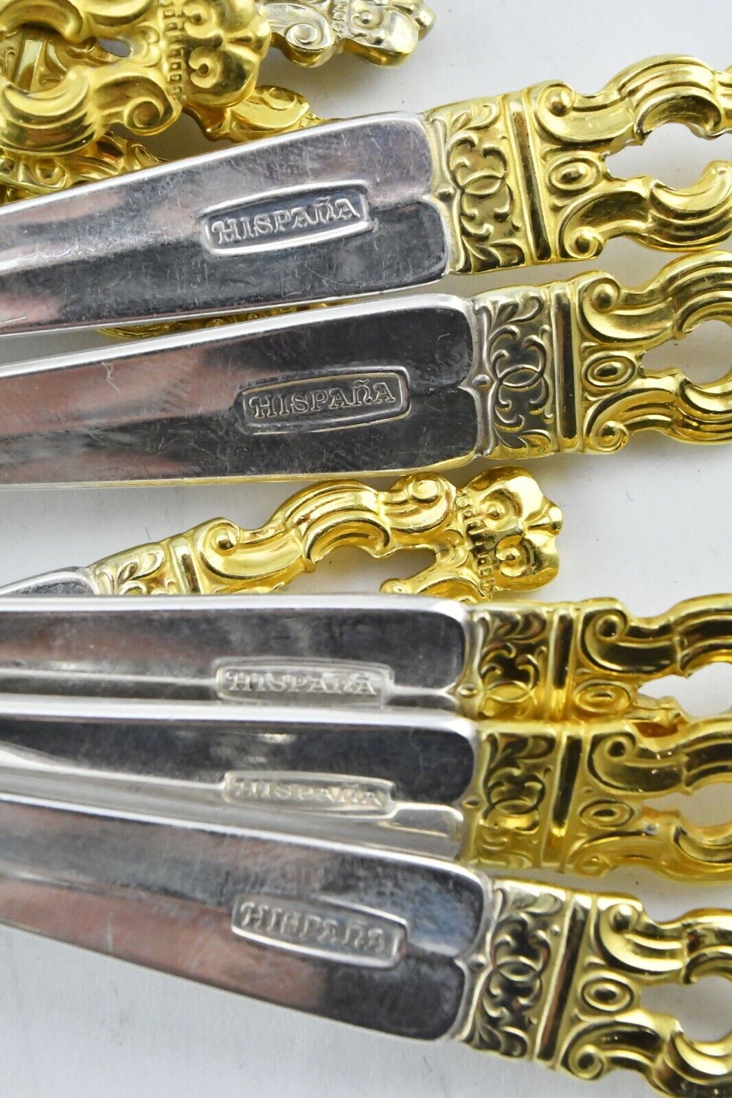 14pc. Hispana-Sovereign "Gold" by Gorham Sterling Desser Teaspoons 17.5oz