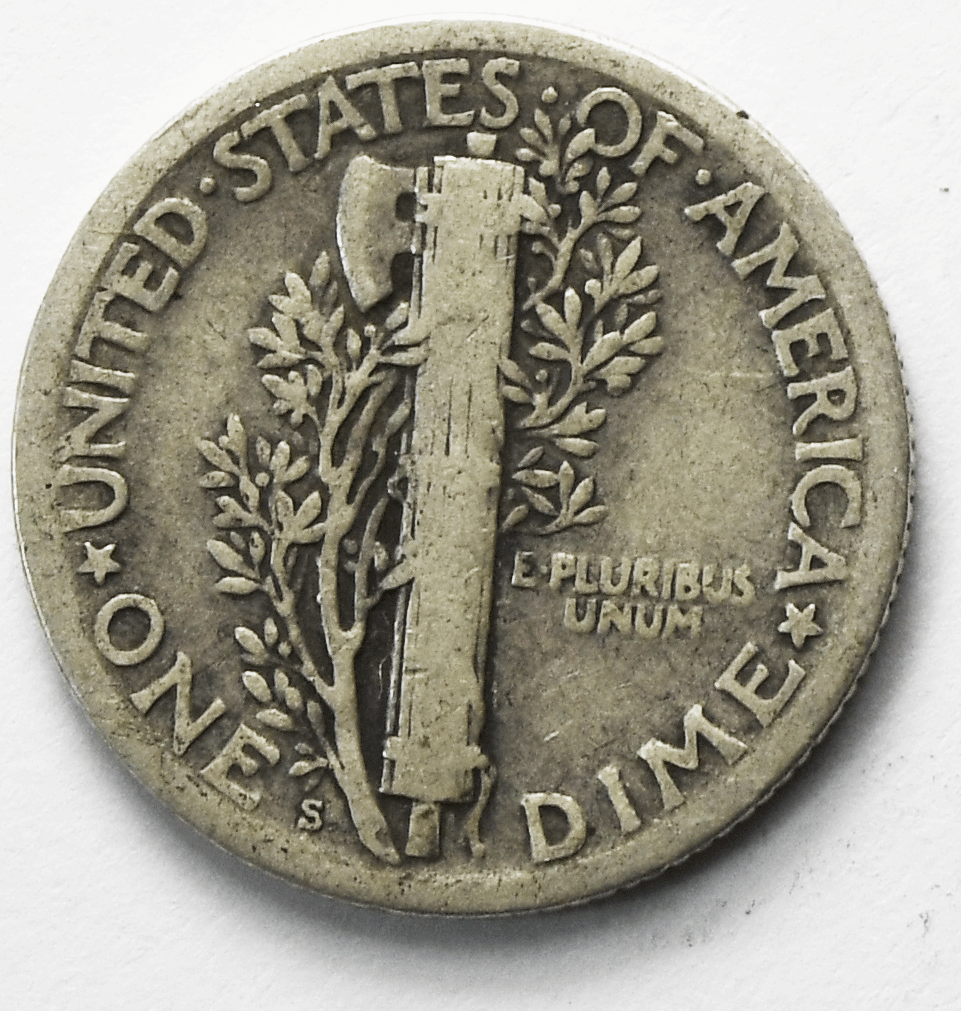 1926 S 10c Mercury Silver Dime Rare Ten Cents San Francisco