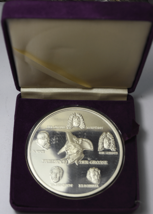 1987 750 Jahre Berlin Proof  5oz .999 Fine Silver Round 69mm w Box