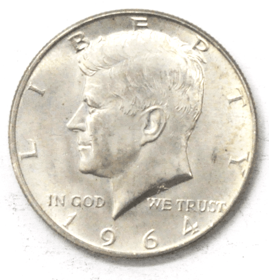 1964 D/D 50c Kennedy Silver Half Dollar Denver FS-503 AU-Unc