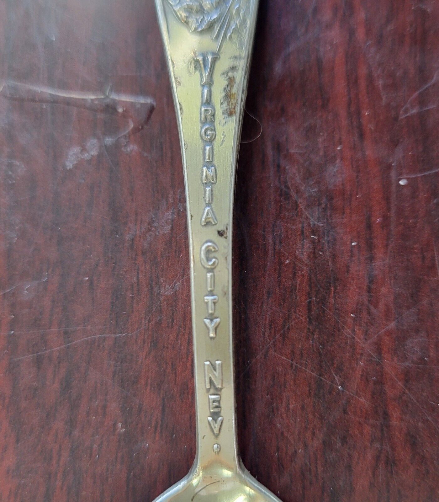 Virginia City Nevada Sterling 4 1/4" Souvenir Spoon By Bell Trading Post .37oz