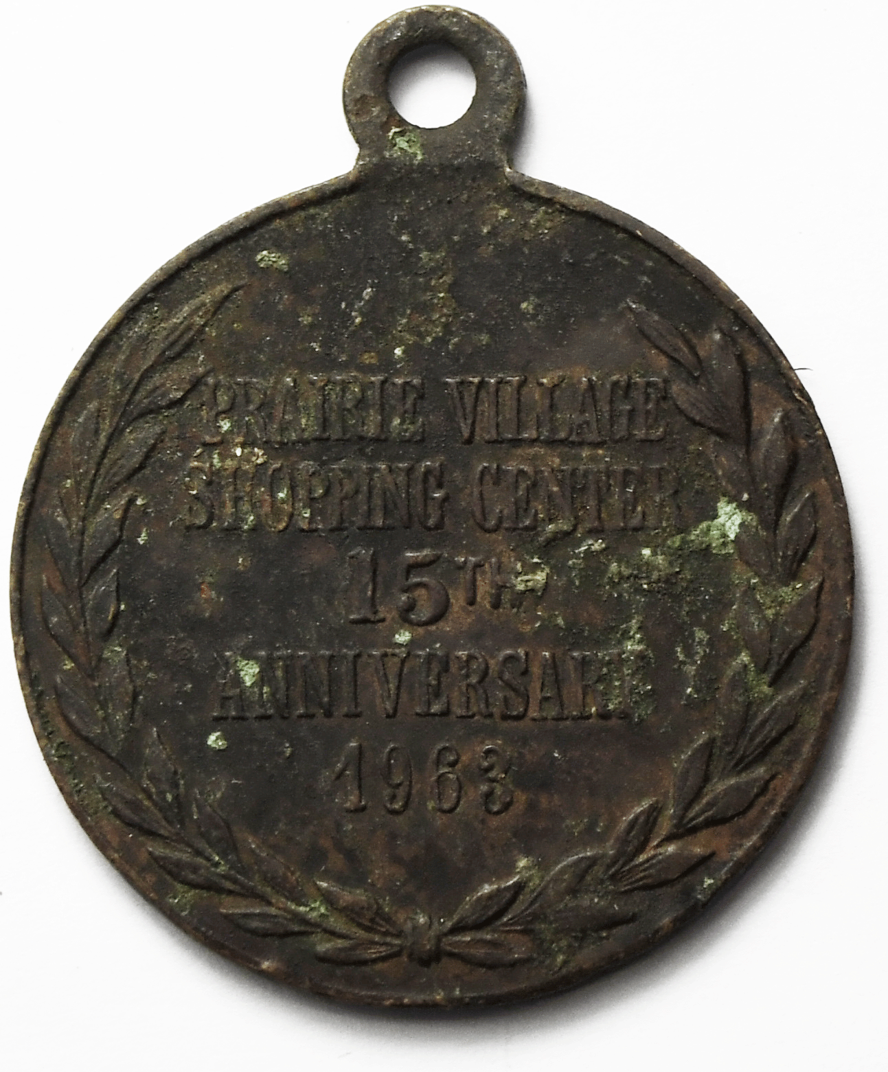 1963 Prairie Village Kansas 15 Year Anniversary Medal 36mm x 38mm