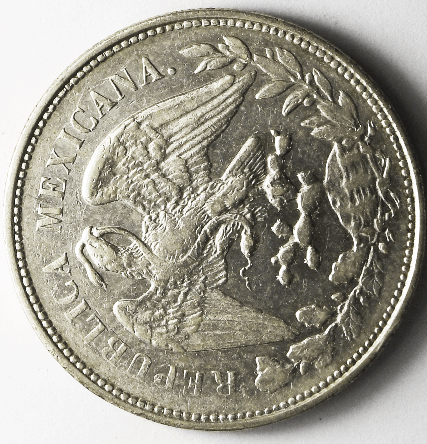 1902 Mo AM Mexico Second Republic Un Peso Silver Coin KM# 409.2