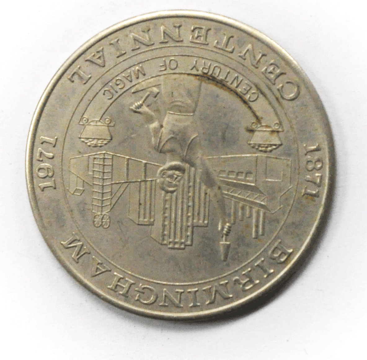 1971 Birmingham Alabama Centennial Medal 1818-1969  150th 34mm
