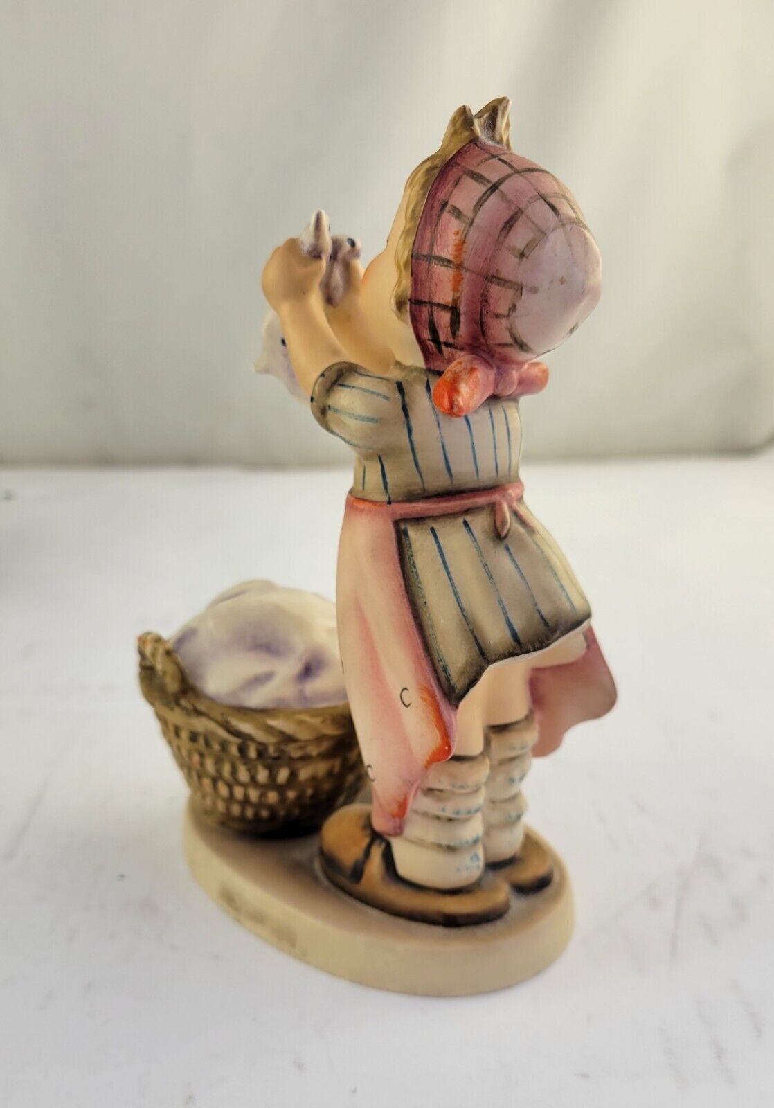 Goebel Hummel Porcelain Girl Laundry “Wash Day” #321 Figurine - TMK 4 Germany