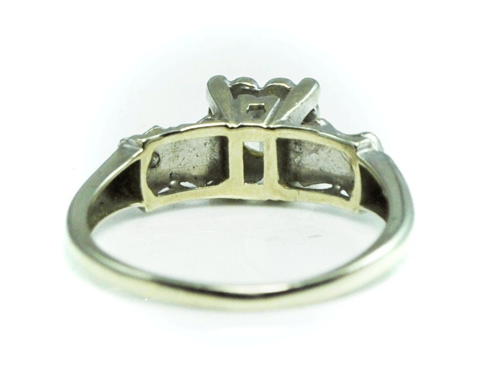 Beautiful Vintage Kimberly 14k Diamond White Gold Wedding Ring 2/5ctw