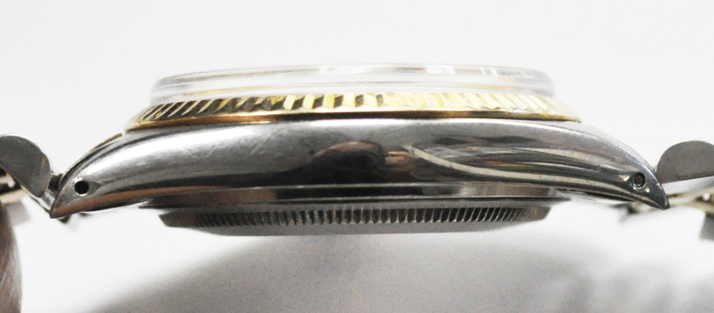 1980 Men's Rolex Datejust 16013 Automatic 3035 36mm Stainless & 14k Wristwatch
