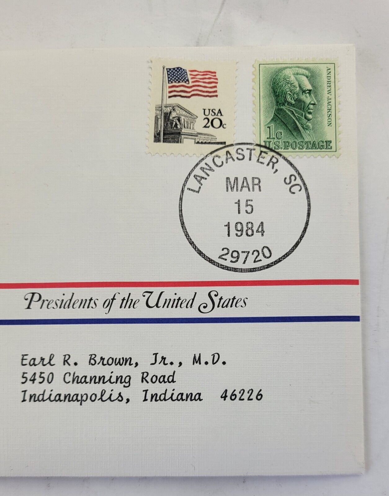 Andrew Jackson Presidential Covers Medal Postal Commemorative Society Gold Plate