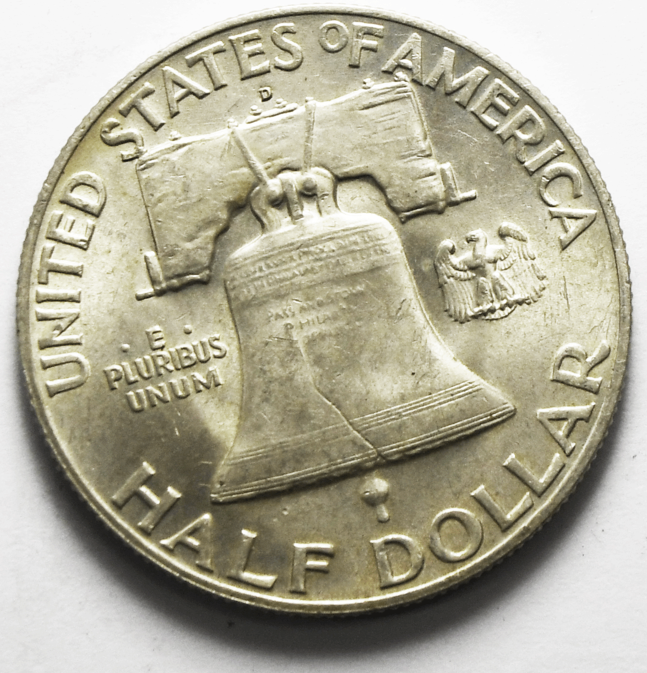 1949 D 50c Franklin Silver Half Dollar Fifty Cents Denver AU