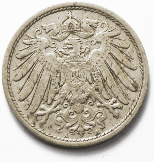 1914 A Germany  Empire 10 Ten Pfennig KM# 12