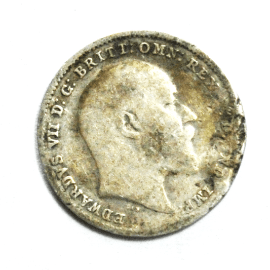 1902 Great Britain Three 3 Pence Silver Coin KM# 797.1