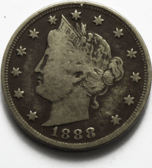 1888 5c V Liberty Nickel Five Cents Rare US Philadelphia