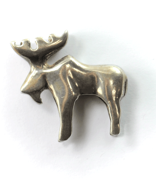 Vintage Sterling Silver GS Deer Buck 3-D Slide Pendant 27mm x 26mm