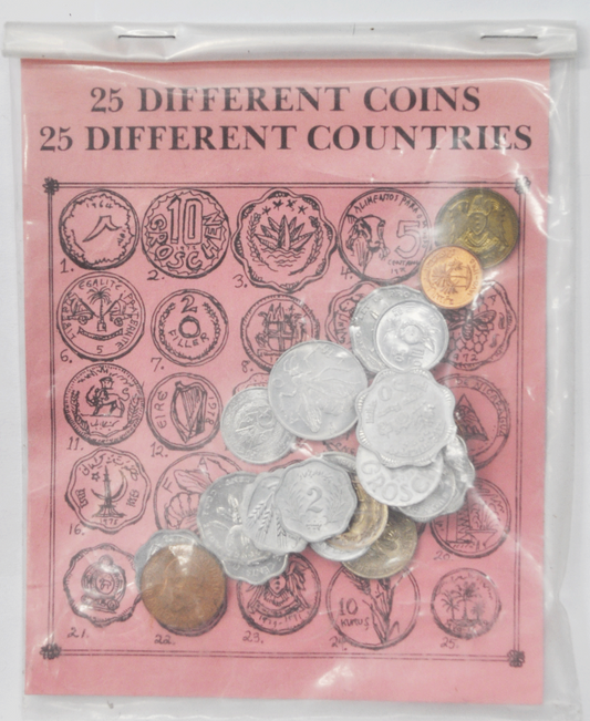 25 Coins Different Countries Austria Brazil India Iceland Hungary Bangladesh
