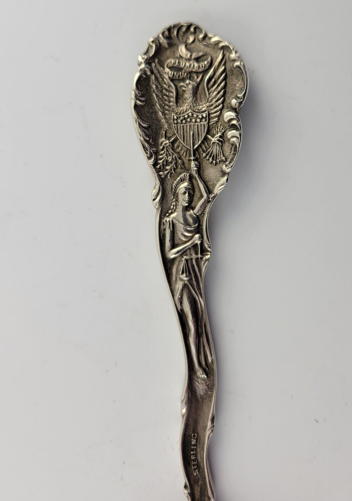 Wichita Kansas Sterling  Silver 5 5/8" Souvenir Spoon .72oz. City Hall