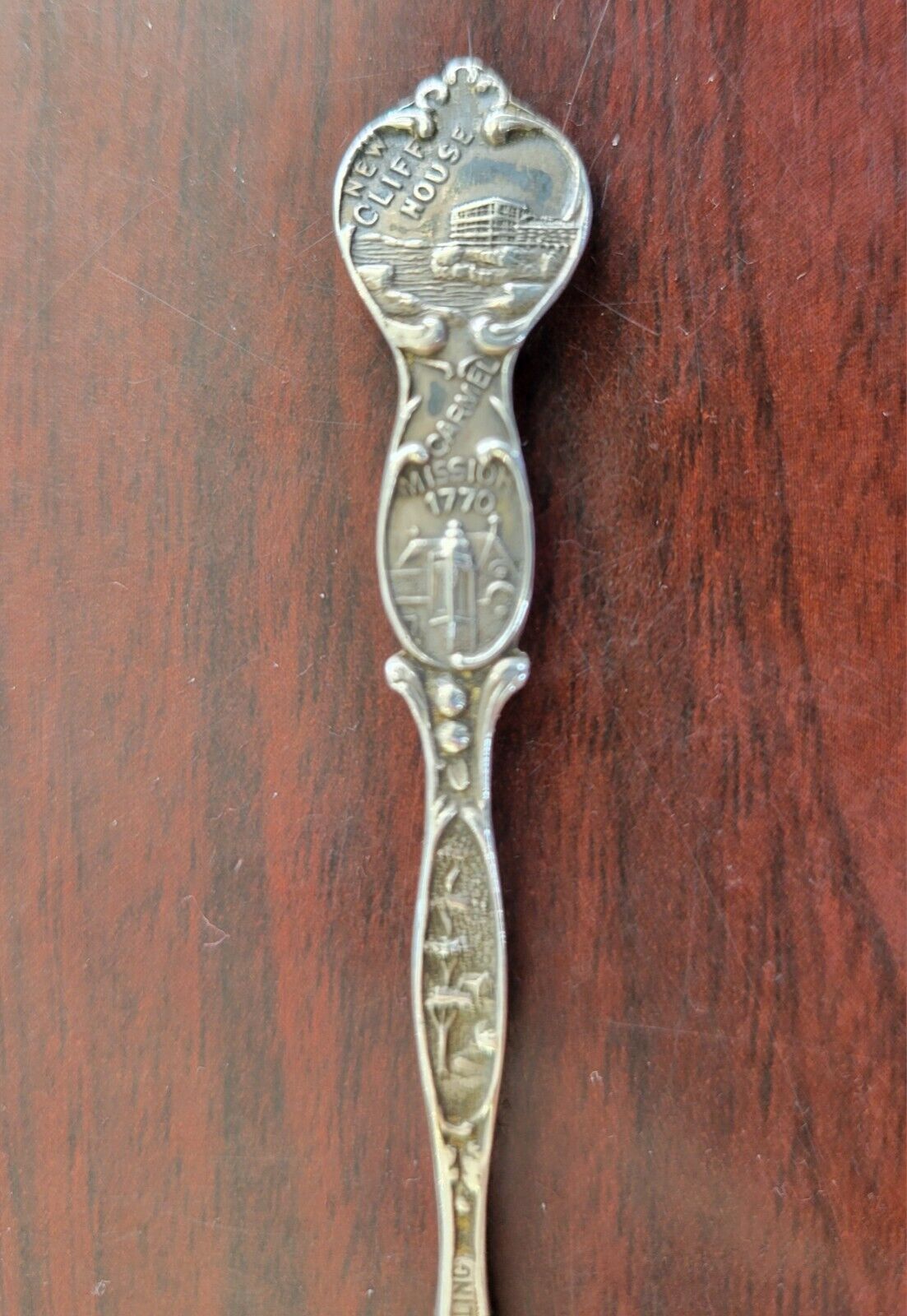 Golden Gate Bridge San Francisco 4" Sterling Souvenir Spoon .22oz. Eureka