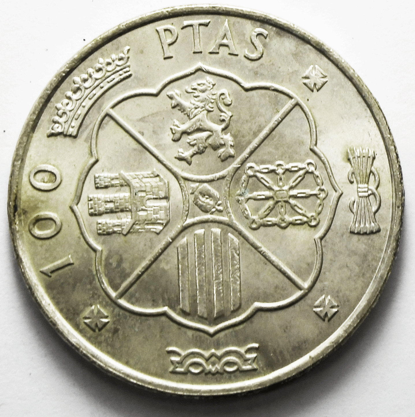 1966 (66) Spain 100 One Hundred Pesetas Silver Coin KM# 797 Uncirculated