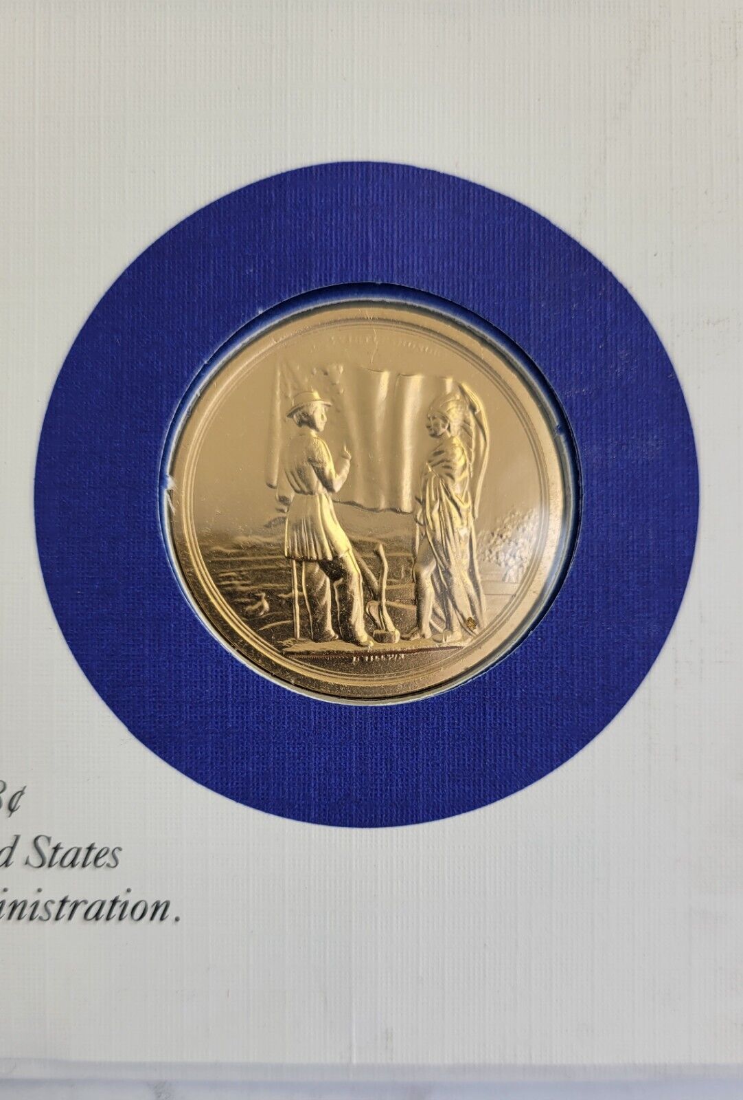 F Pierce Presidential Covers Medal Postal Commemorative Society Gold Plated