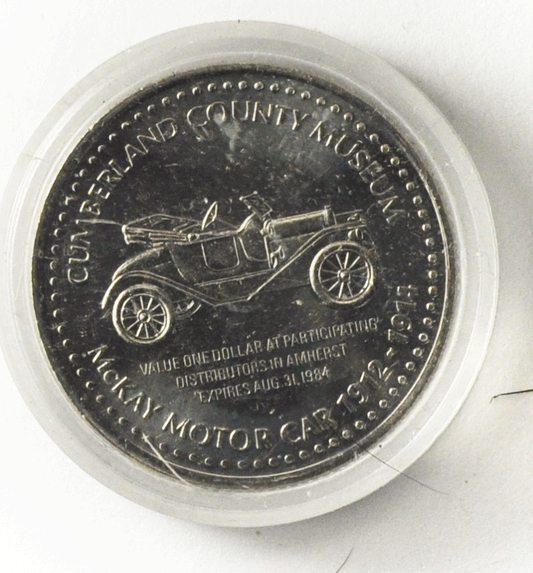 1984`$1 Canada Trade Dollar 34mm Cumberland Museum McKay Amherst Nova Scotia