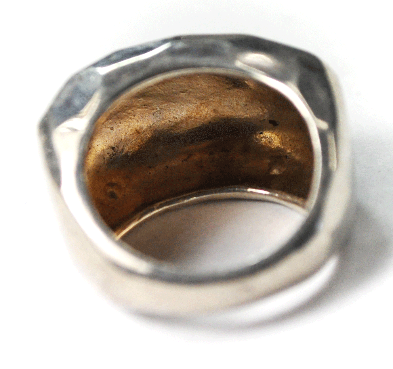 Sterling Silver Silpada R2758 Hammered Classique Dome 14mm Size 6 Ring