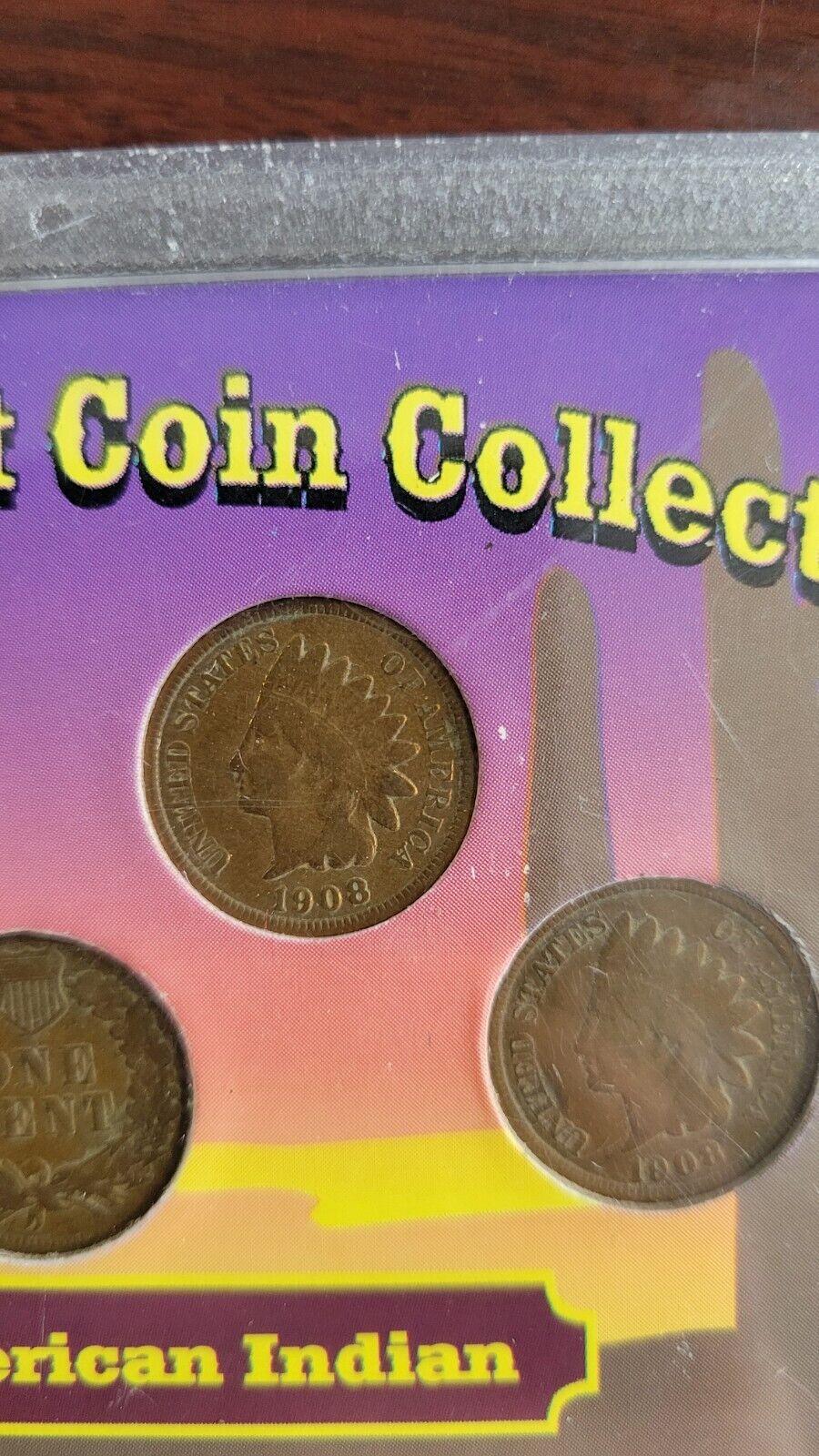 Indian Head Cent Set - The Wild West Coin Collection - 5 Coin Penny Set 1907-08