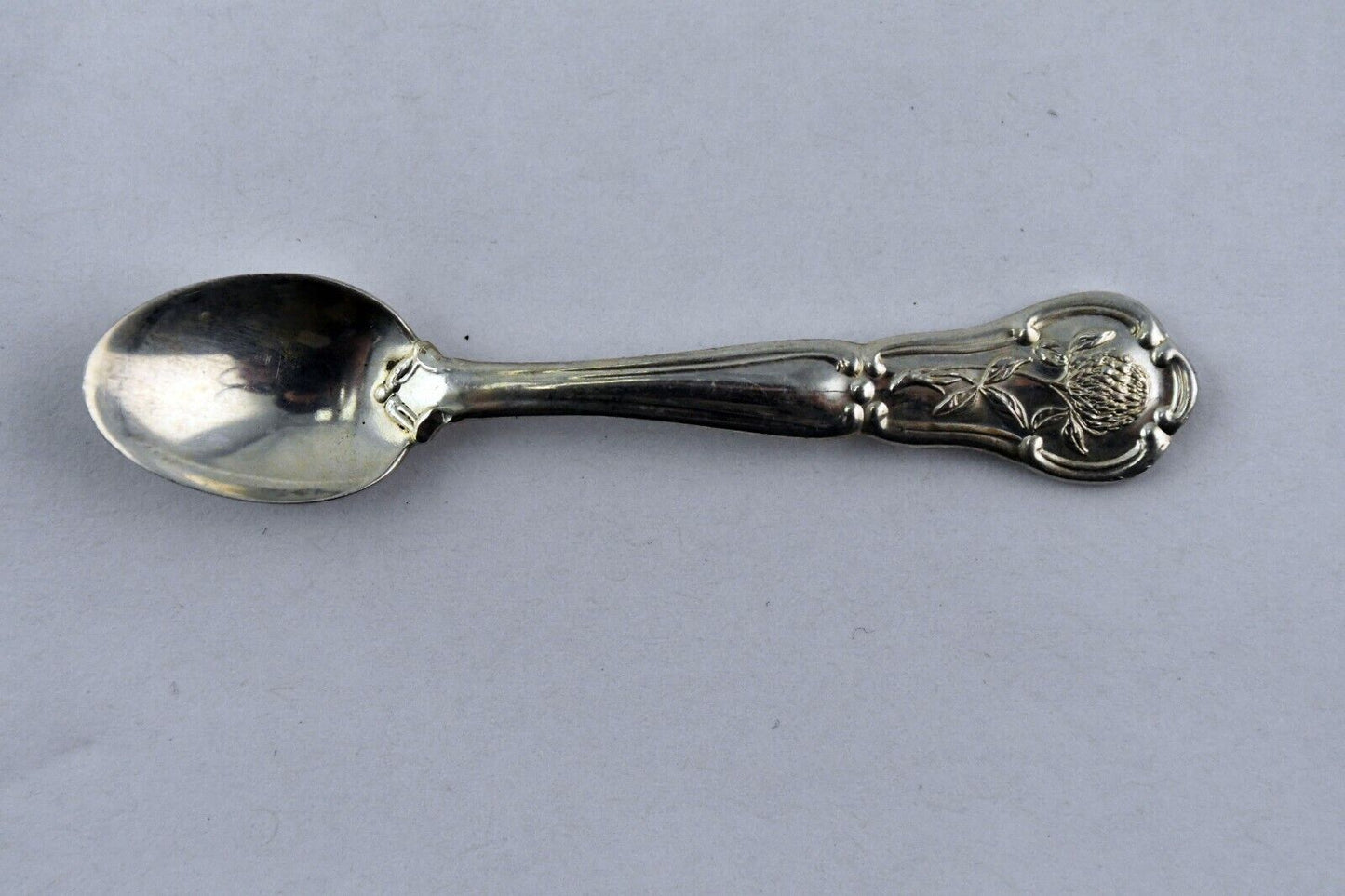1978 Vermont Franklin Mint Official State Flower Sterling Salt Spoon 2 1/2"