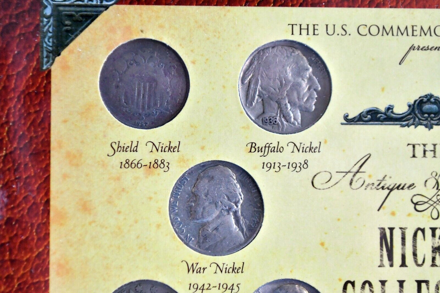 1867-2005 The U.S. Commemorative Gallery Historic Nickel Collection 10pc.